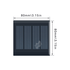 Mars Rock MarsRock Customized 2V 500mA 80*80mm  Monocrystalline Ones Solar Cell Mini Small Solar Panel