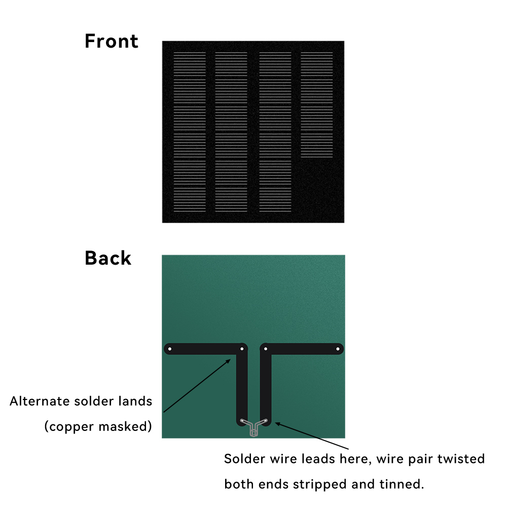 Mars Rock MarsRock Customized 5.5V 90mA 60*60mm  Monocrystalline Ones PET Solar Cell Mini Small Solar Panel