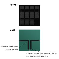 Mars Rock MarsRock Customized 5.5V 90mA 60*60mm  Monocrystalline Ones PET Solar Cell Mini Small Solar Panel
