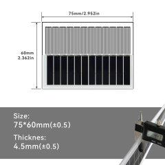 Mars Rock MarsRock Customized 75*60*4.5mm Monocrystalline Solar Cell  Solar Panel Waterproof Glass laminated sheet
