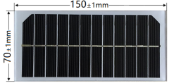Mars Rock MarsRock Customized 150*70*4.5mm Monocrystalline Solar Cell  Solar Panel Waterproof Glass laminated sheet