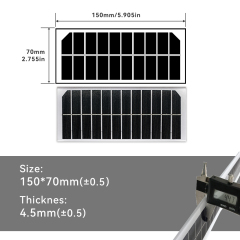 Mars Rock MarsRock Customized 150*70*4.5mm Monocrystalline Solar Cell  Solar Panel Waterproof Glass laminated sheet