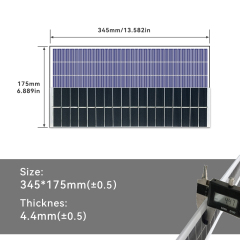 Mars Rock MarsRock Customized 345*175*4.2mm Monocrystalline Solar Cell  Solar Panel Waterproof Glass laminated sheet