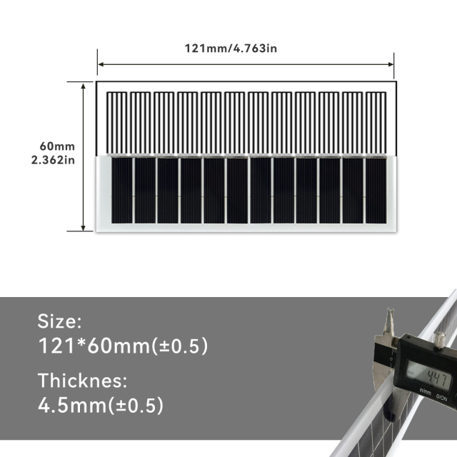 Mars Rock MarsRock Customized 180*100*4.2mm Monocrystalline Solar Cell  Solar Panel Waterproof Glass laminated sheet