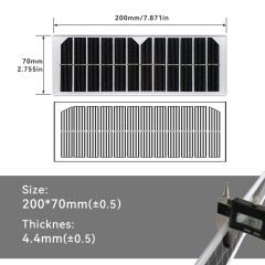 Mars Rock MarsRock Customized 200*70*4.2mm Monocrystalline Solar Cell  Solar Panel Waterproof Glass laminated sheet