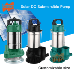 Mars Rock Mars Rock 750W DC48~60V Optional Outlet 1"/1.5"/2"/3"/4" Inch DC Brushless Solar Submersible Water Pump Inserted MPPT Controller built-in controller Driven By Battery
