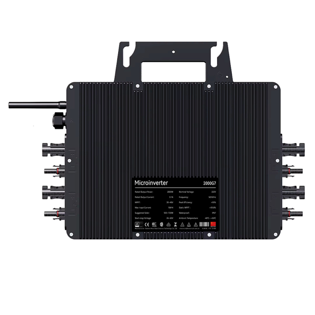 Mars Rock 2000W 230V 4MPPT IP67 WiFi Microinverter Suitable for Balcony System
