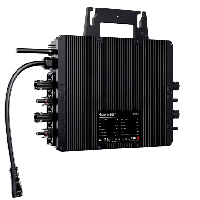 Mars Rock 2000W 230V 4MPPT IP67 WiFi Microinverter Suitable for Balcony System