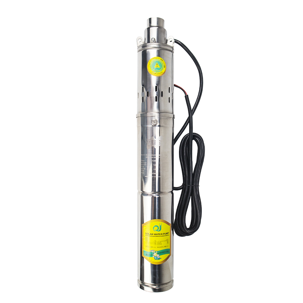 Mars Rock Mars Rock 370W DC24V Optional Outlet 1" Inch DC Brushless Solar Screw Water Pump Inserted MPPT Controller built-in controller Driven By Battery