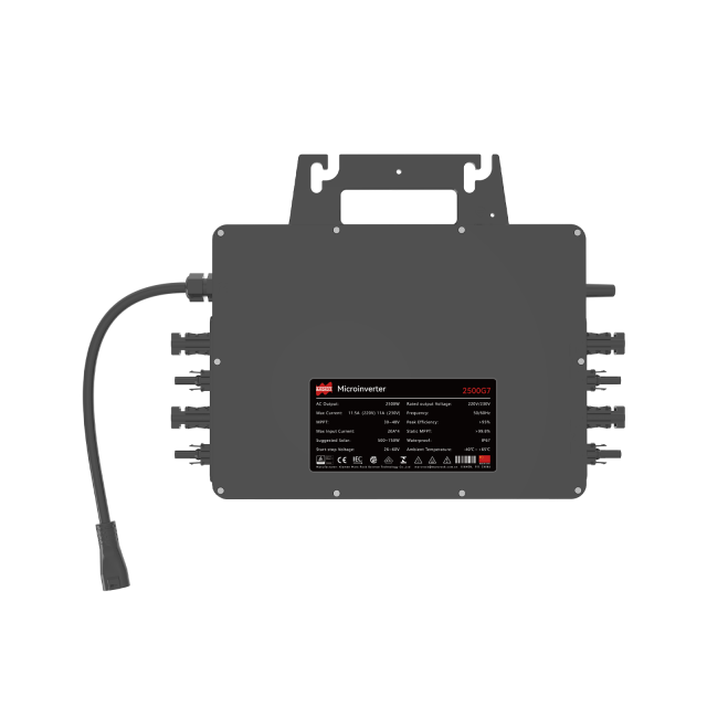 Mars Rock 2500W 230V 4MPPT IP67 WiFi Microinverter Suitable for Balcony System
