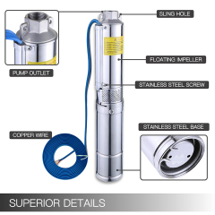 Mars Rock Mars Rock 550W DC48V Outlet 1" Inch DC Brushless Solar Impeller Pump External Controller  Driven By Battery