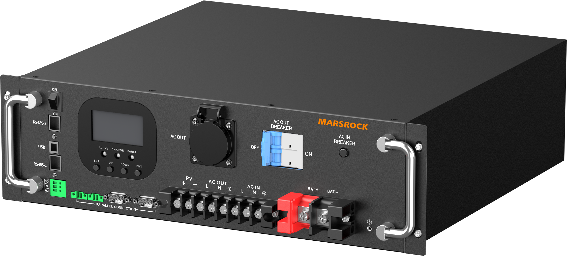 Mars Rock 5.12kWh 51.2V LiFePO4 Battery 6000 Cycles   Expandable Solar Energy Storage System