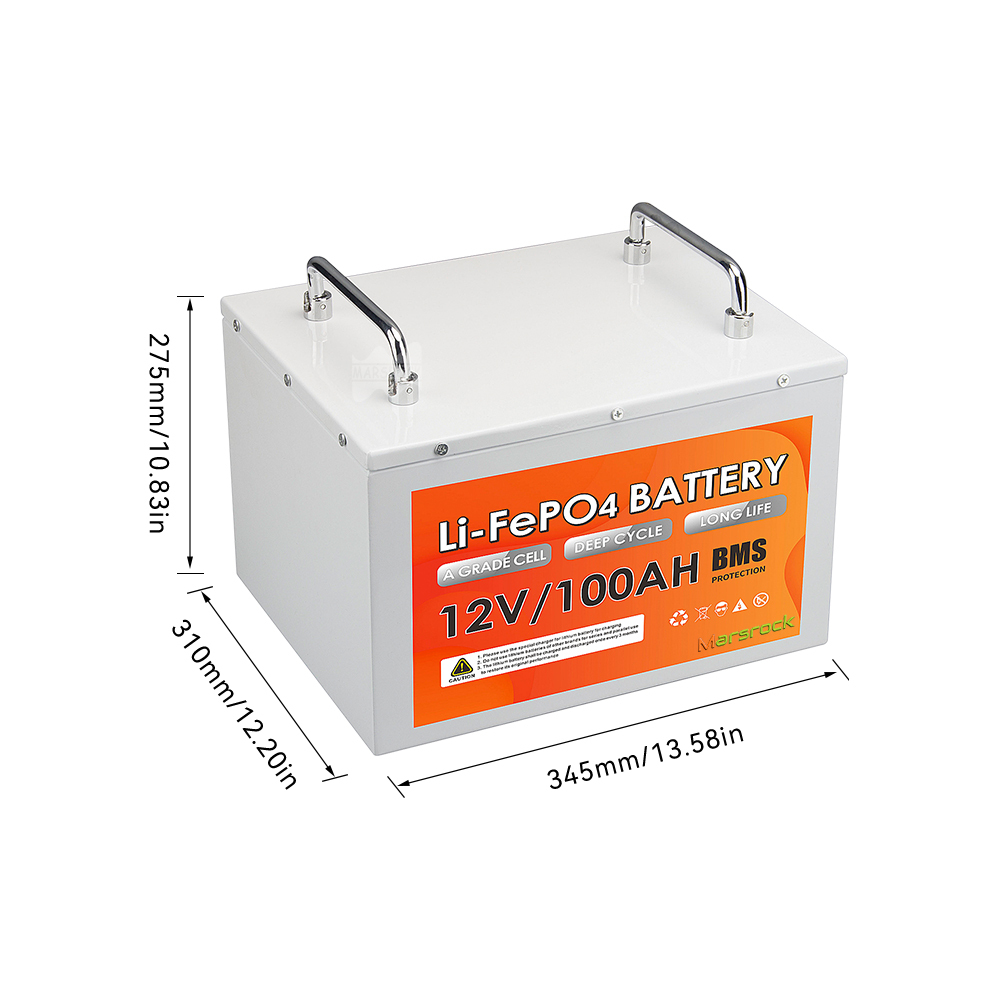 Mars Rock 12.0V 100Ah Energy Storage Battery 3000 Cycles Ideal for Home & Commercial Power Backup
