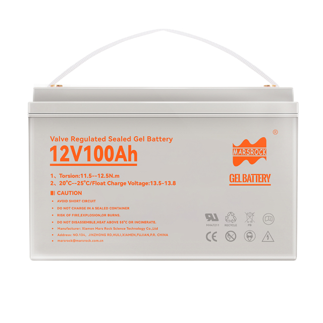 Mars Rock MarsRock GEL battery 12V 100Ah Valve Regulated Sealed Gel Battery Energy Storage  Battery