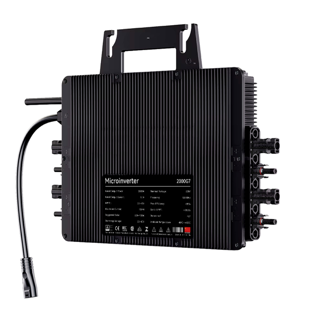 Mars Rock 2000W 230V 4MPPT IP67 WiFi Microinverter Suitable for Balcony System