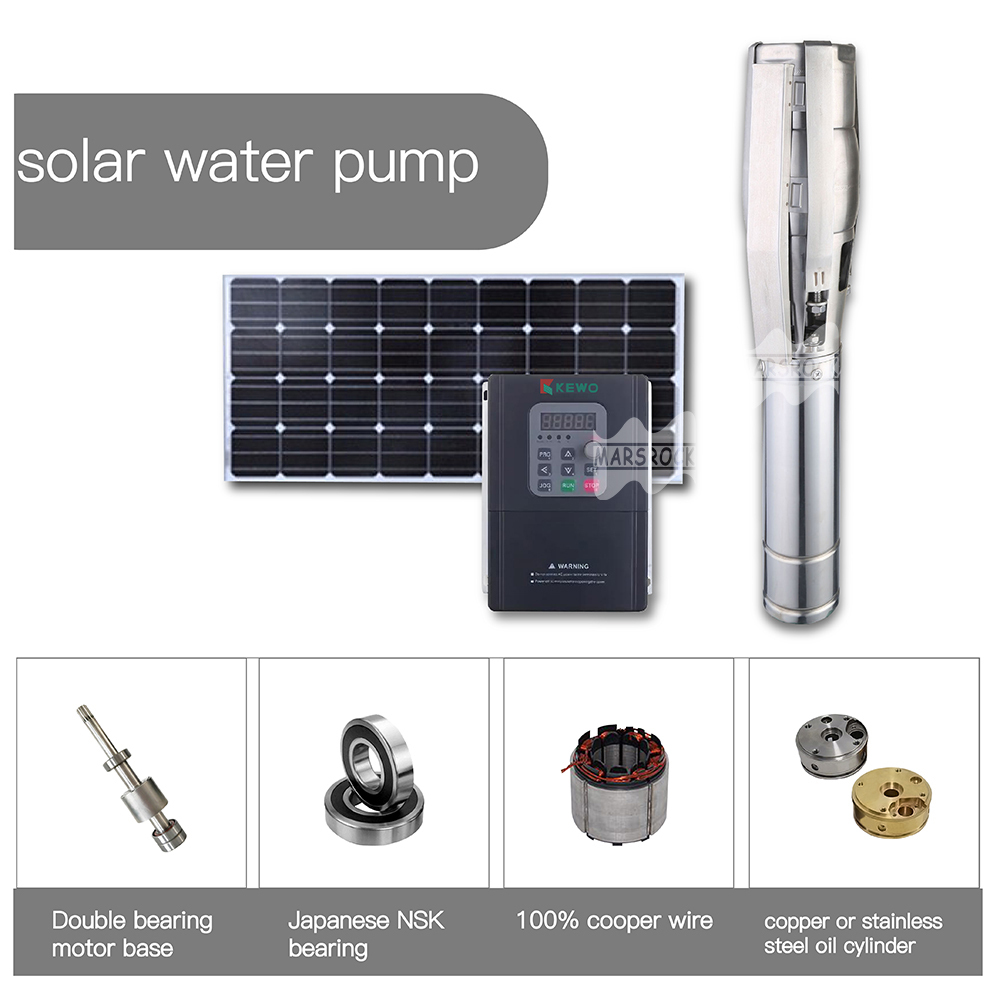 Mars Rock Mars Rock 5500W DC530V AC380V Rated Flow 60t/h Outlet 3" Inch AC/DC Dual-use Water Pump Impeller Pump With External Controller