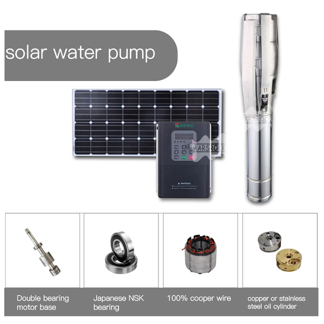 Mars Rock Mars Rock 1100W DC300V AC220V Rated Flow 25t/h Outlet 3" Inch AC/DC Dual-use Water Pump Impeller Pump With External Controller