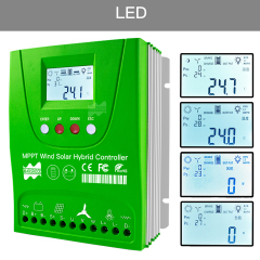 Mars Rock 12/24V 1200W Hybrid Wind Solar Charge Controller Wind Turbine Controller MPPT Solar Charge Controller Pioneer Version Charge Lithium & Lead Acid GEL Battery