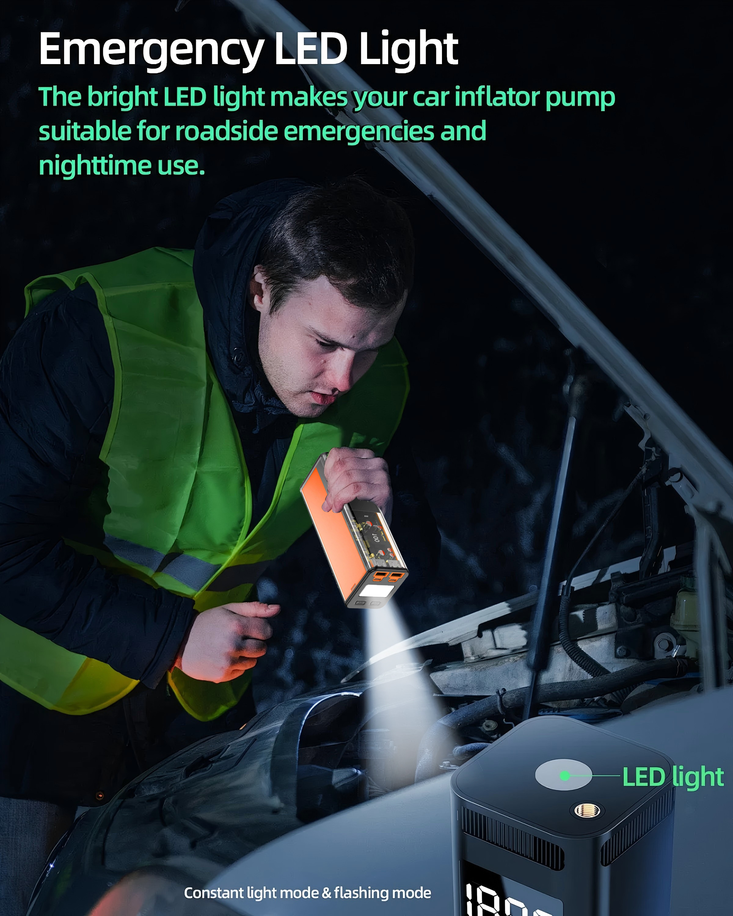 Mars Rock MarsRock  100W Portable Power Station Pure Sine Wave AC Outlet 27000mAh Power Bank with LCD Display for Home Use Outdoor Camping