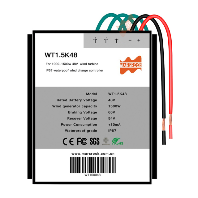 Mars Rock MarsRock 1500W 48V Wind Turbine IP67 Waterproof PWM Wind Charge Controller with Battery Control