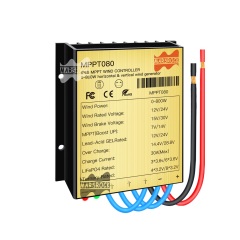 Mars Rock Mars Rock 0~800W 30A Mini Wind Charge Discharge MPPT Controller IP68 Waterproof Regular Auto Match Wind Output DC AC 12/24v Voltage Wind Power System Lithium Lead-Acid Gel Battery