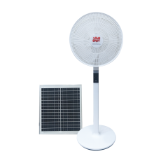 Mars Rock Smart Home Solar Fan T919 16-Inch Touch Screen Floor Fan with Remote Dual-Mode Night Light & 18H Gentle Breeze for Bedroom/Office