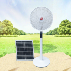 Mars Rock Smart Home Solar Fan T919 16-Inch Touch Screen Floor Fan with Remote Dual-Mode Night Light & 18H Gentle Breeze for Bedroom/Office