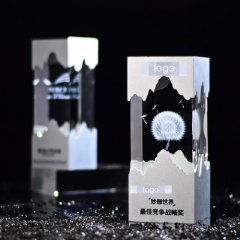 Custom Crystal & Metal Trophy