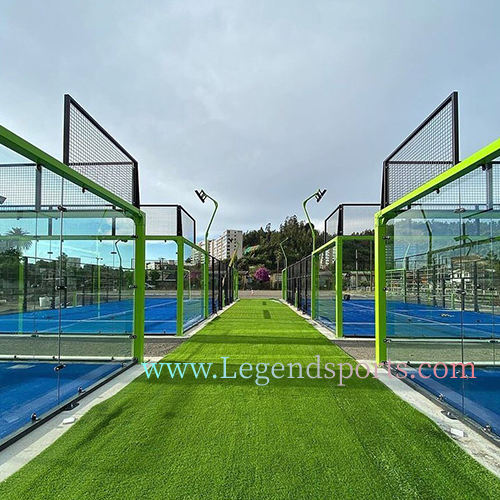 New Design Padel Club Explosion-proof Tempered Glass Paddle Tennis Court Cost