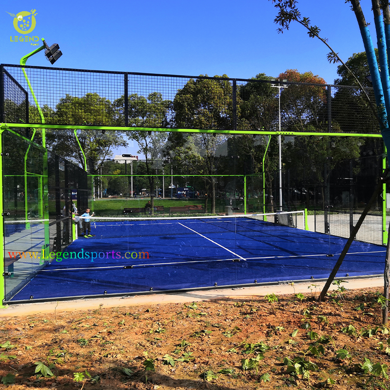Legendsports Custom Logo Panoramic Single Paddle Tennis 1 V 1 Padel Court