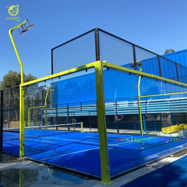 Hot Selling Discount Panoramic Abs Frame 20m*10m Outdoor Cancha De Padel Court