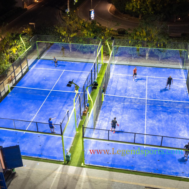 Hot Selling Discount Panoramic Abs Frame 20m*10m Outdoor Cancha De Padel Court