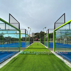 Legendsports Luxury Design 10*20 Panoramic Padel Court Price For Paddle Tennis Training Hot Selling In Qatar