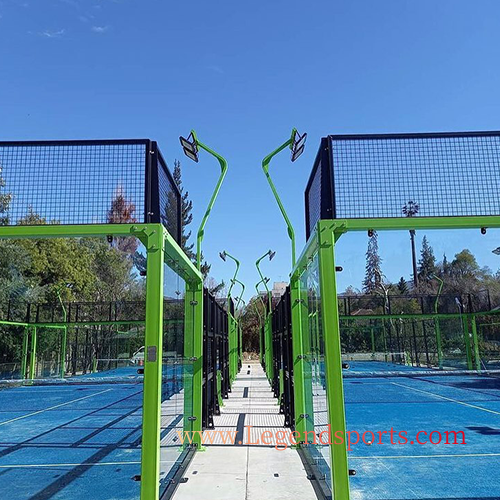 Legendsports Luxury Design 10*20 Panoramic Padel Court Price For Paddle Tennis Training Hot Selling In Qatar