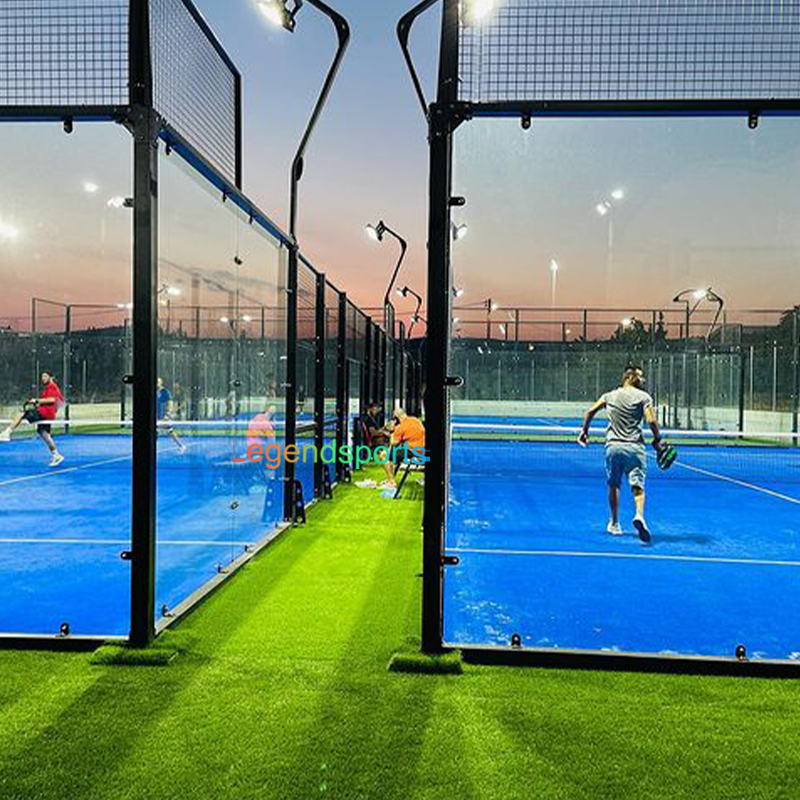2024 Standard WPT Padel Outdoor Super Panoramic Paddle Tennis Court Supplier Pistas De Padel