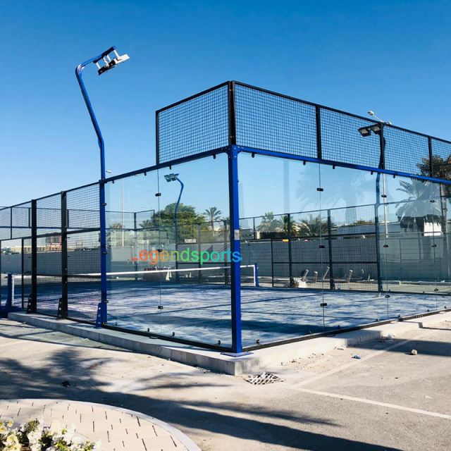 Hot Sale WPT Paddle Tennis Competition Indoor Super Panoramic Padel Court Supplier