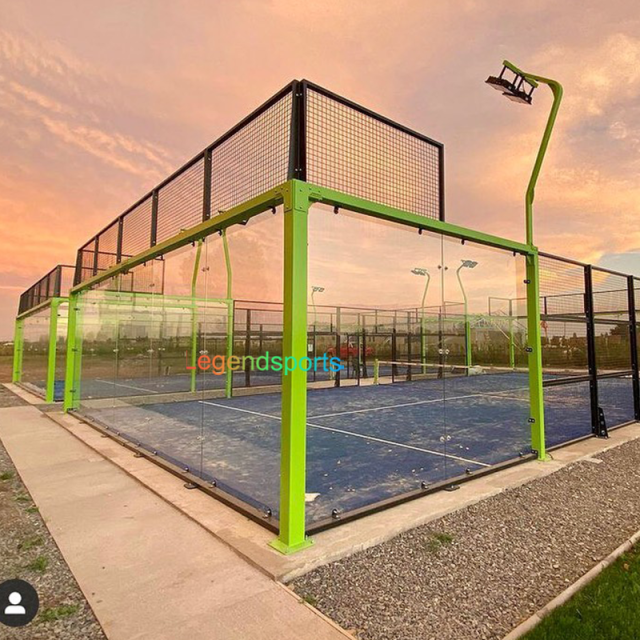 Quality Guaranteed Padel Court Manufacturer Outdoor Indoor Panoramic Portable Paddle Tennis Court For Sale