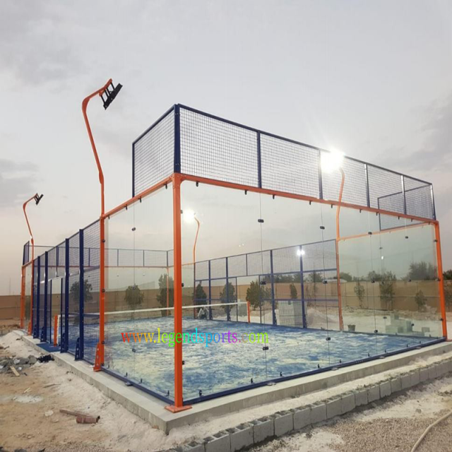 Quality Guaranteed Padel Court Manufacturer Outdoor Indoor Panoramic Portable Paddle Tennis Court For Sale