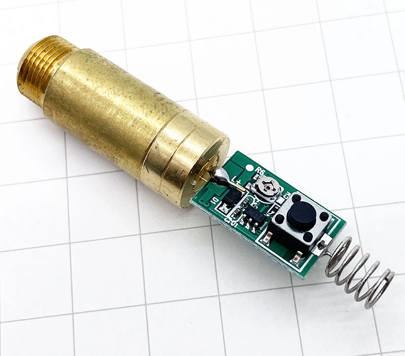 Techhood 12*35 5-10mW Yellow (591nm) Dot Laser Module/3V-3.7V