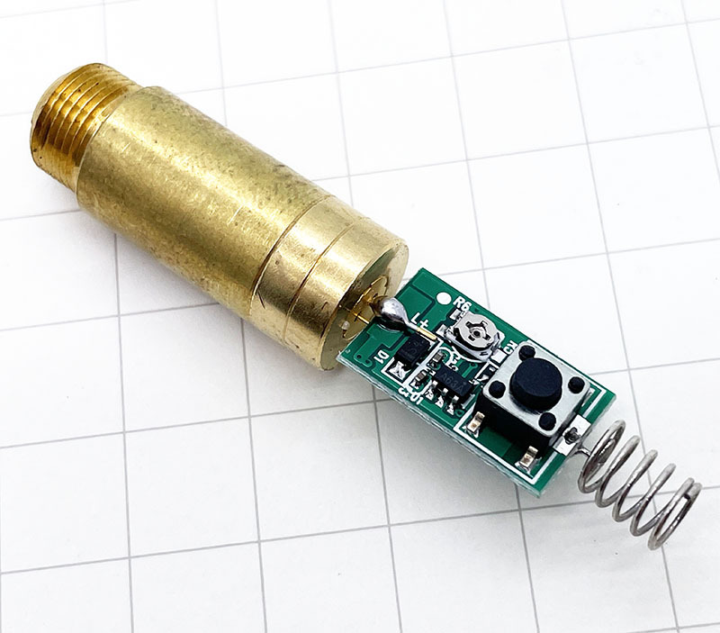 Techhood 12*35 5-10mW Yellow (591nm) Dot Laser Module/3V-3.7V