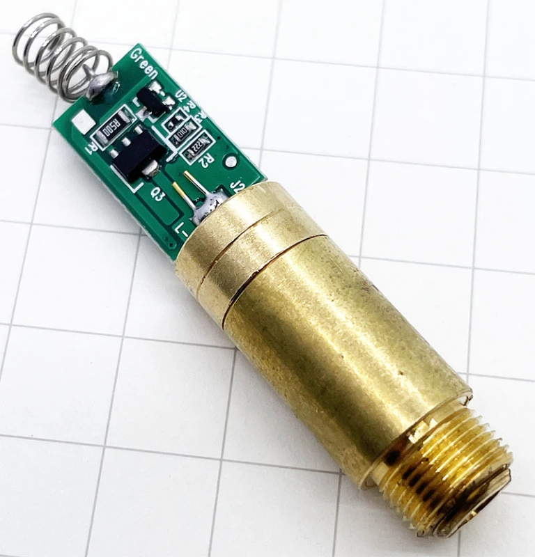 Techhood 12*35 5-10mW Yellow (591nm) Dot Laser Module/3V-3.7V