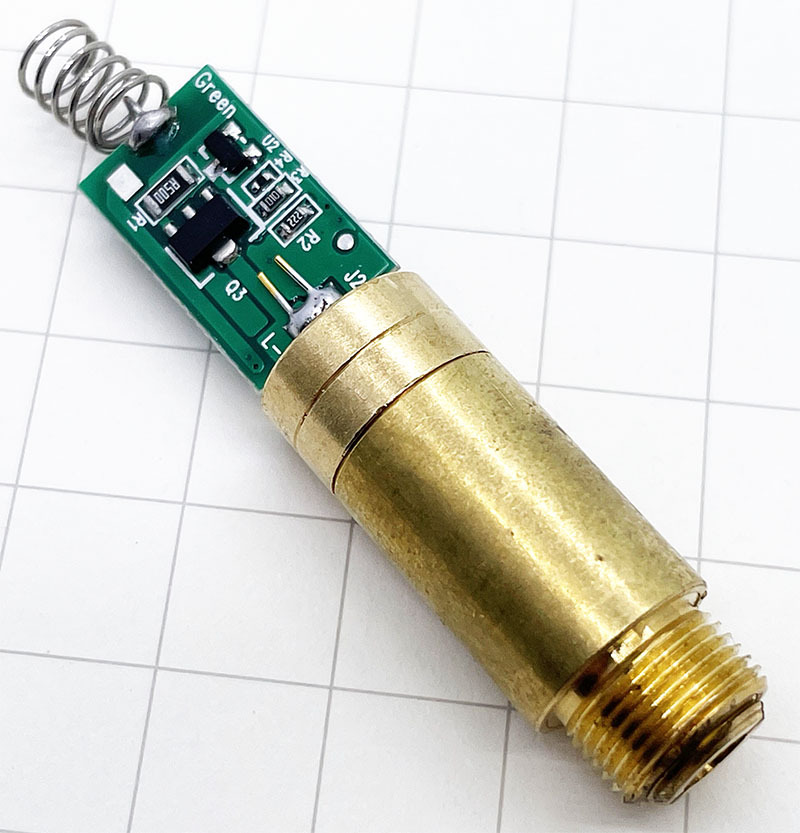 Techhood 12*35 5-10mW Yellow (591nm) Dot Laser Module/3V-3.7V