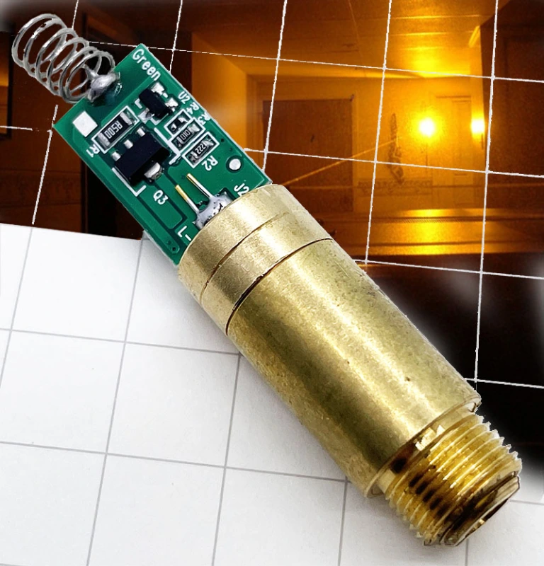 Techhood 12*35 5-10mW Yellow (591nm) Dot Laser Module/3V-3.7V