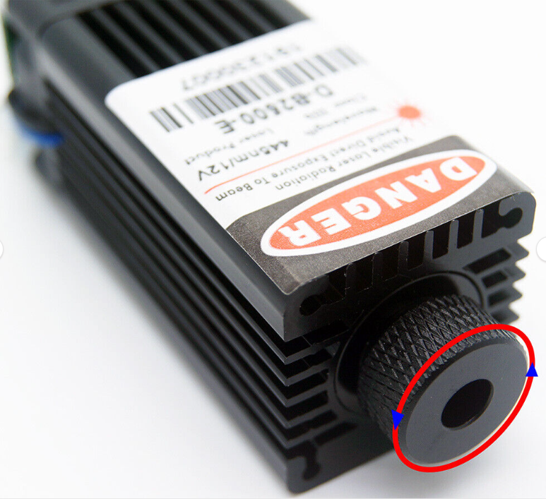 2W+ 450nm Blue Focusing Laser Module (12V) With TTL/PWM