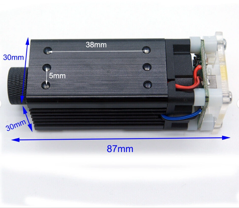 2W+ 450nm Blue Focusing Laser Module (12V) With TTL/PWM
