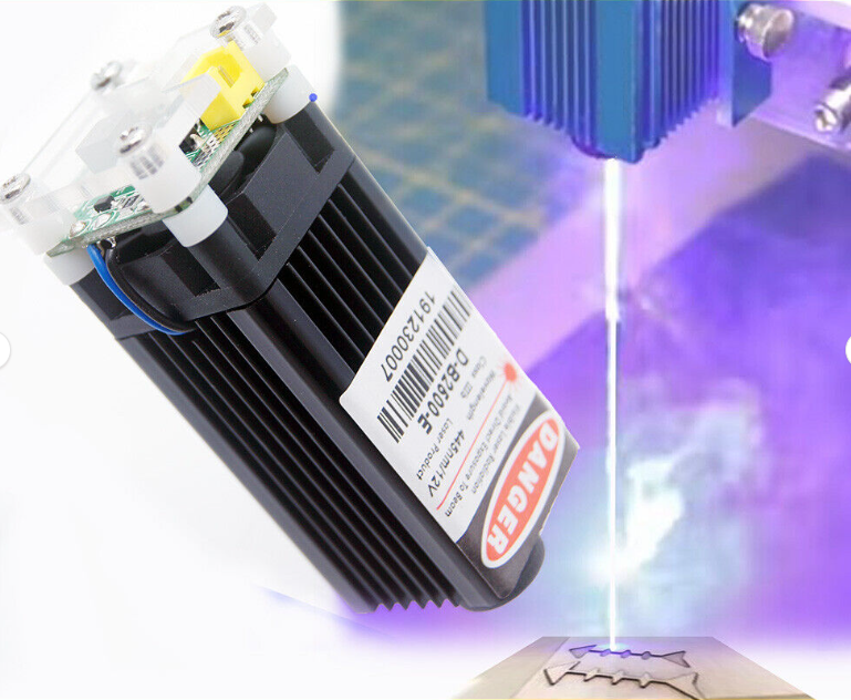 2W+ 450nm Blue Focusing Laser Module (12V) With TTL/PWM
