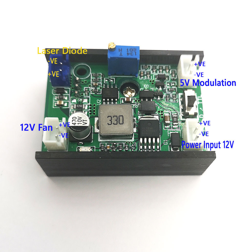 Analogue/TTL 3A Laser Diode Driver/Adjustable Current Output 50mA---3000mA