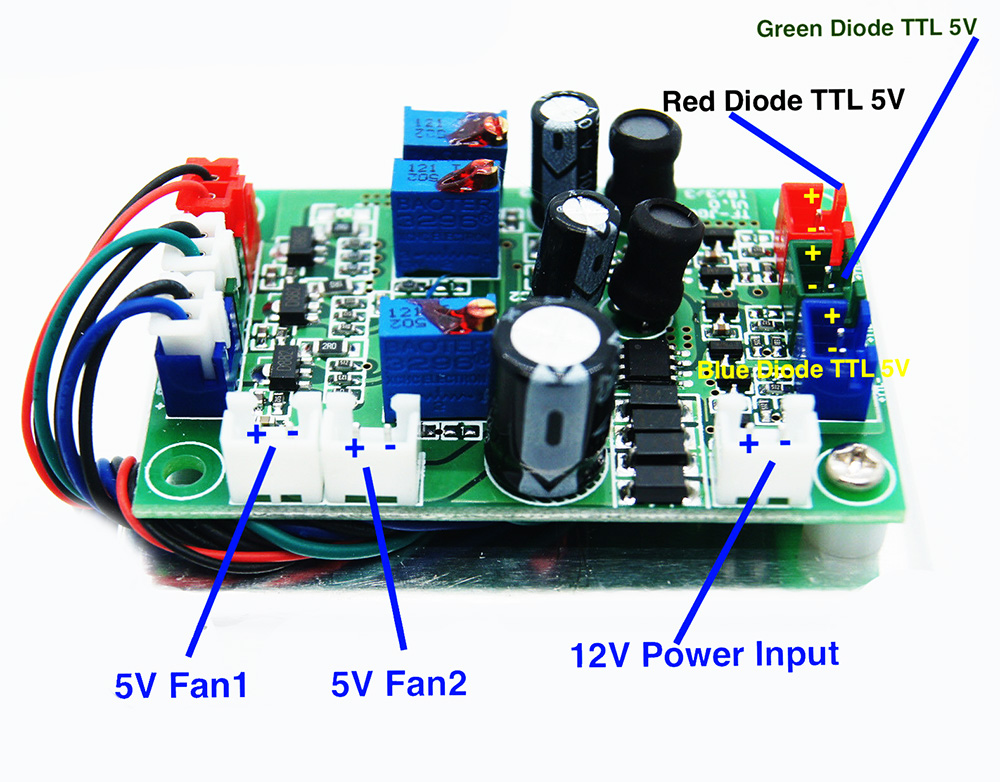 Module Laser Scène RGB 3W/4W/5W, Couleurs 638nm/520nm/450nm – Neuf, Pour Effets Lumineux