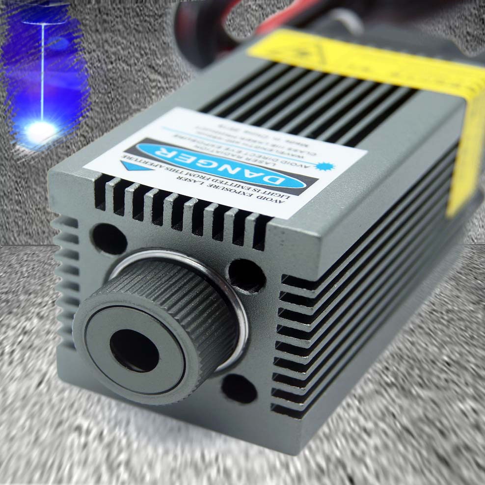 Techhood 6W 450nm Blue Focusing Laser Module (12V) With TTL/PWM