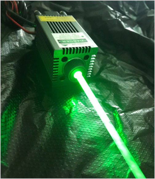 Techhood 1000mW 525nm Green Focusing Laser Dot Module (12V) PWM/TTL